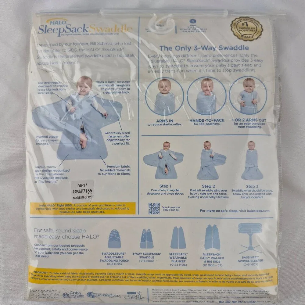 Halo Sleep Sack Swaddle New Born Blanket & Udder Cover Breast Feeding Cover Up
